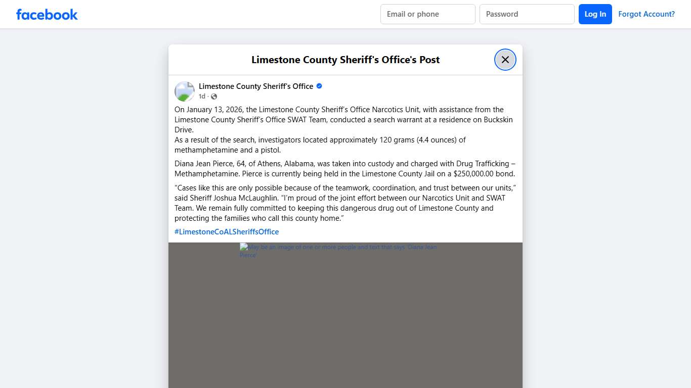 On January 13, 2026,... - Limestone County Sheriff's Office | Facebook